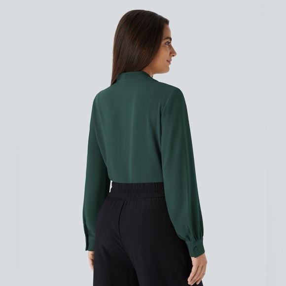Halara V-neck Long Sleeve Work Blouse - Picture 7 of 11